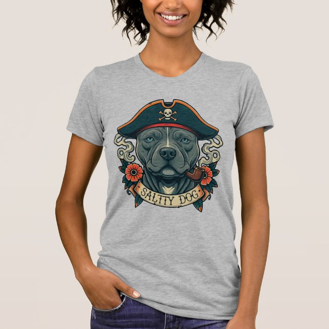 Salty Dog Pitbull T-Shirt (Vorderseite)