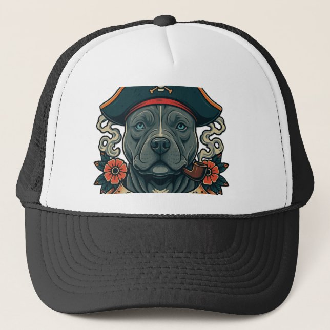 Salty Dog Pitbull Truckerkappe (Vorderseite)