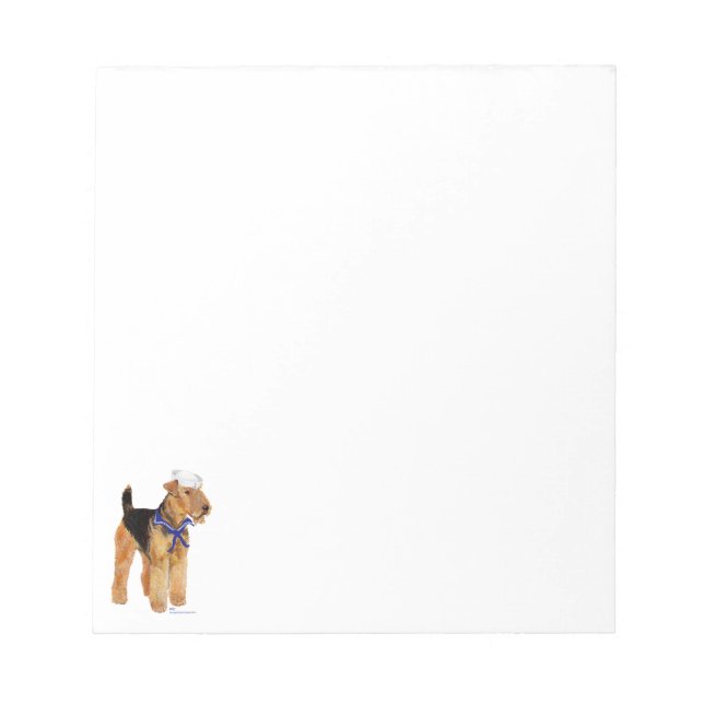 Salty Dog Sailor Notizblock (Vorderseite)