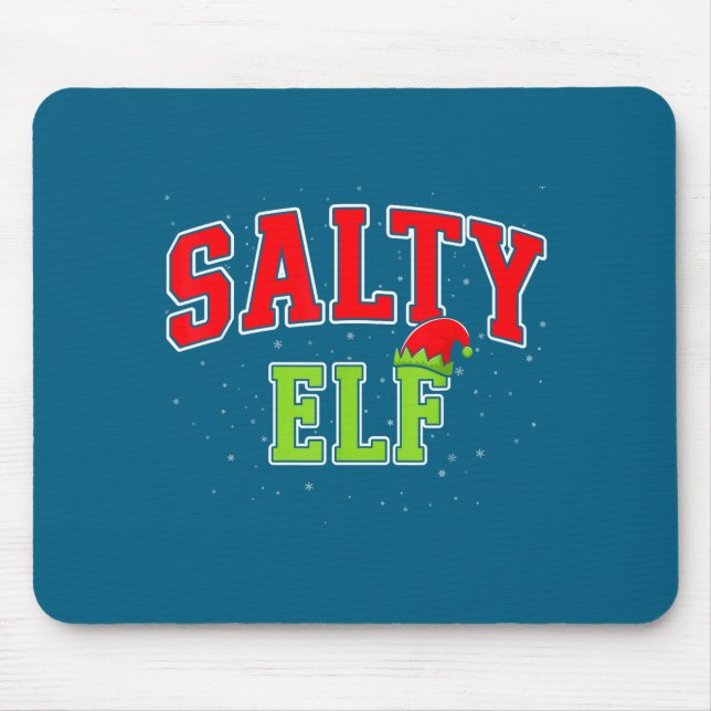 Salty Elf Christmas Family Matching Group Xmas  Mousepad (Vorne)