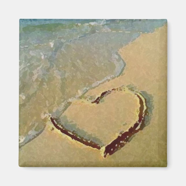 Salty Heart in Sand Magnet (Vorne)