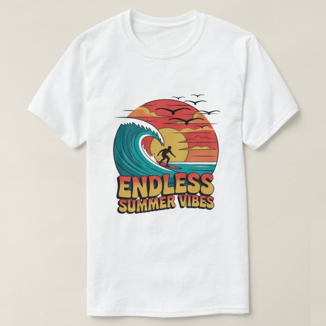 Salty Kisses & Sunset Dreams T-Shirt (Design vorne)
