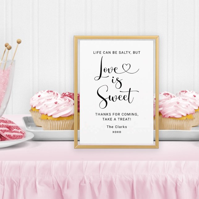 Salty Liebe ist Sweet Quote Heart Script Hochzeit Einladung (Von Creator hochgeladen)