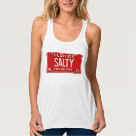Salty Life 1969 | Retro Florida Auto Kennzeichen S Tank Top