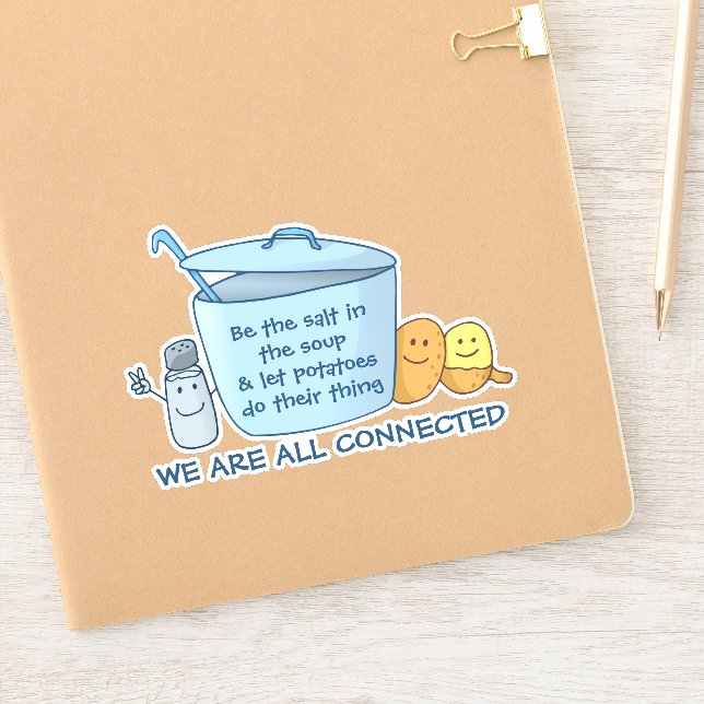 Salty Potato Soup Aufkleber (Notizbuch)