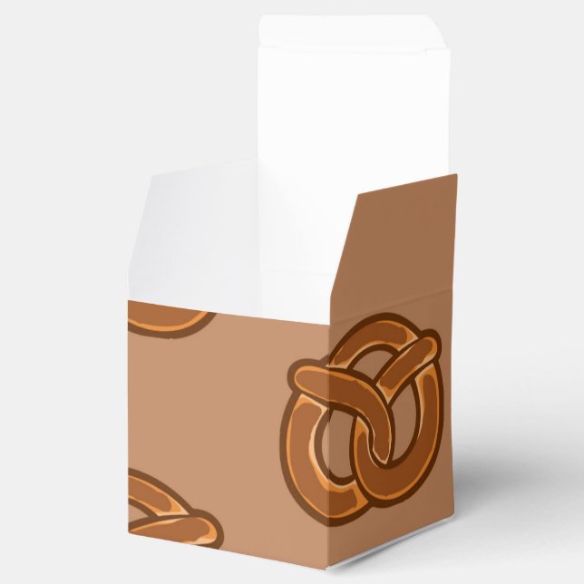 Salty Pretzels Liebhaber von Food Bakers Loop Form Geschenkschachtel (Geöffnet)