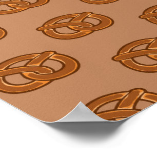 Salty Pretzels Liebhaber von Food Bakers Loop Form Poster