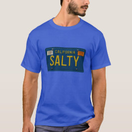 Salty -Retro 1969 California License Plate Graphic T-Shirt