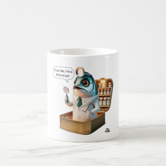Salty Sardine Doctor Fish-ician Ocean Pun Art Kaffeetasse