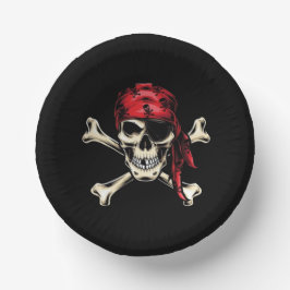 Salty Skull Pirate Themenparty Pappteller