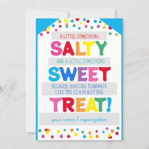 Salty Sweet Leckerei Tag, etwas Salty und Sweet,T Einladung