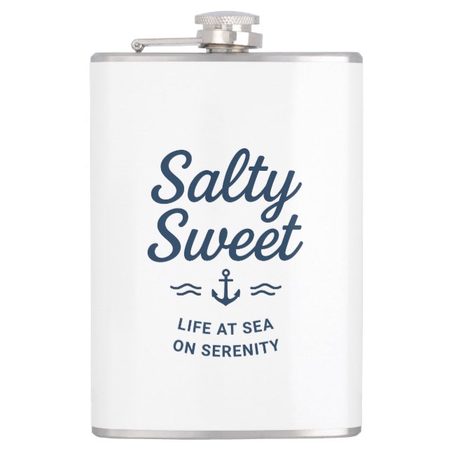 Salty Sweet Life at Sea Tasse Flachmann (Vorderseite)