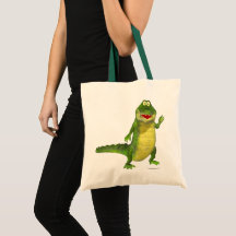 Salty the Crocodile Tote Bag