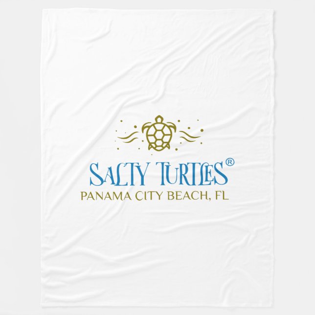 Salty Turtles® Fleece Blanket (Vorderseite)