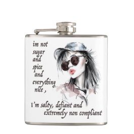 Salty und Defiant Flachmann