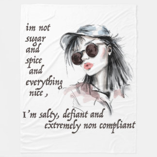 Salty und Defiant Fleecedecke