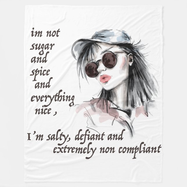 Salty und Defiant Fleecedecke (Vorderseite)