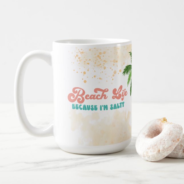 Salty Vibes Beach Life Kaffeetasse (Mit Donut)