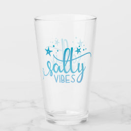Salty Vibes Ocean Beach Pint Glass Glas