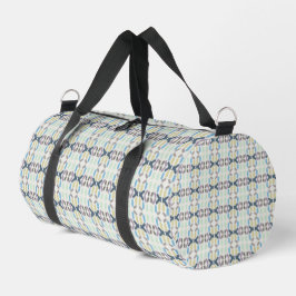 Salty Watercolor Pastel Colors On Cloud White Duffle Bag