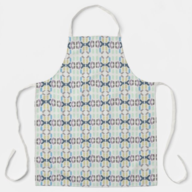 Salty Watercolor Pastel Colors On Cloud White Schürze (Vorderseite)