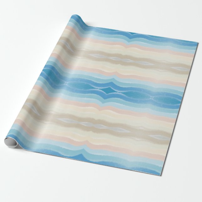 Salty Waves an der Küste Geschenkpapier (Ungerollt)