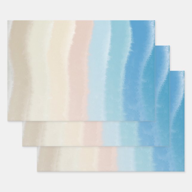 Salty Waves an der Küste Geschenkpapier Set (Set)