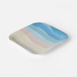 Salty Waves an der Küste Pappteller