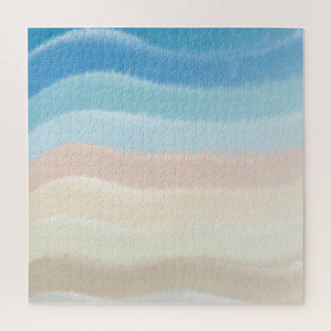 Salty Waves an der Küste Puzzle (Vertikal)