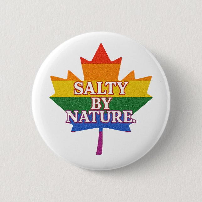 SaltyByNature Pride Button (Vorderseite)