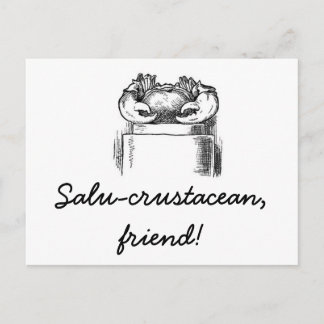 Salu-Krustentier Postkarte