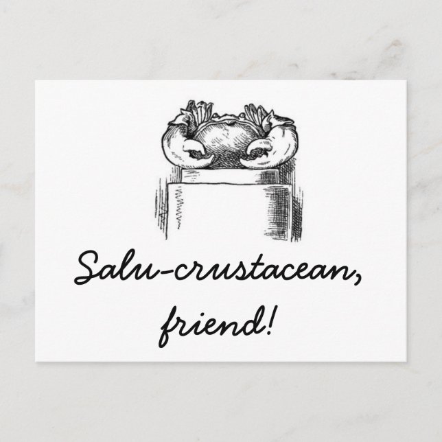 Salu-Krustentier Postkarte (Vorderseite)