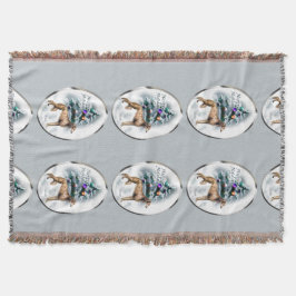 Saluki Christmas Decke