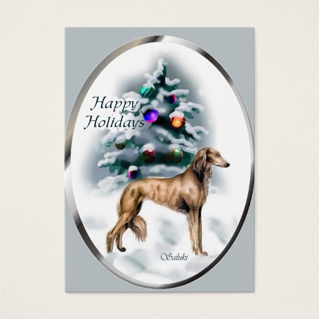Saluki Christmas Geschenke (Vorderseite)