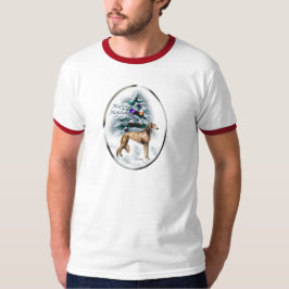 Saluki Christmas Geschenke T-Shirt
