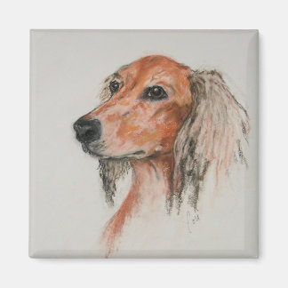 Saluki Dog Art Magnet