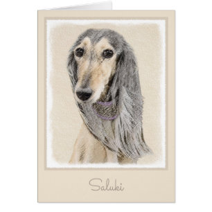 Saluki (Fawn) Malerei - Niedliche Original Hunde K
