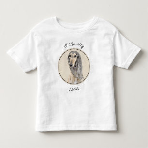 Saluki (Fawn) Malerei - Niedliche Original Hunde K Kleinkind T-shirt