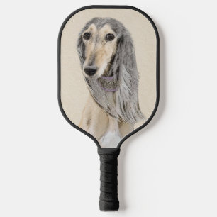 Saluki (Fawn) Malerei - Niedliche Original Hunde K Pickleball Schläger