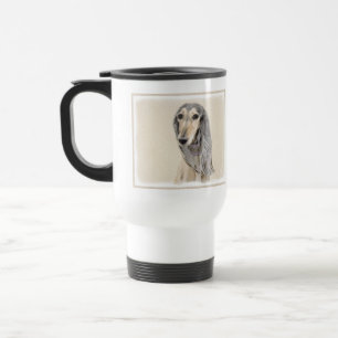 Saluki (Fawn) Malerei - Niedliche Original Hunde K Reisebecher