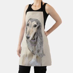 Saluki (Fawn) Malerei - Niedliche Original Hunde K Schürze