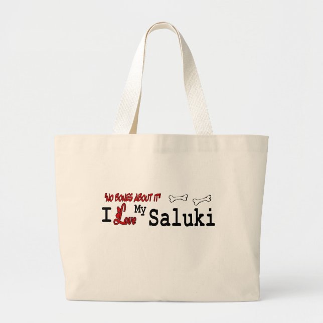 Saluki Geschenke Jumbo Stoffbeutel (Vorne)