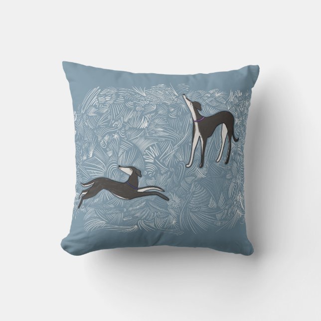 Saluki Greyhound Kissen (Vorderseite)