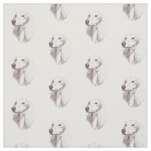 Saluki Head Hund Kunstwerk Stoff