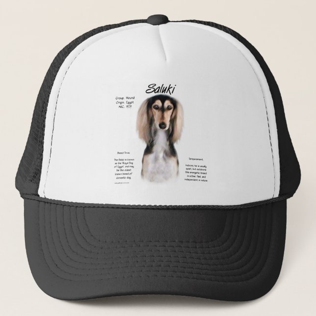 Saluki History Design Truckerkappe (Vorderseite)