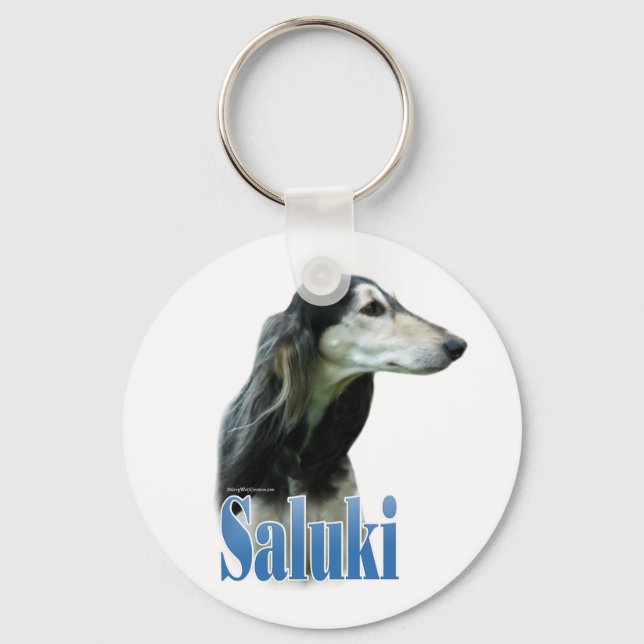 Saluki-Name Schlüsselanhänger (Vorderseite)