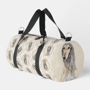 Saluki Painting Fawn Sable Niedlich Original Hunde Duffle Bag