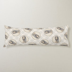 Saluki Painting Fawn Sable Niedlich Original Hunde Seitenschläferkissen