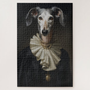 Saluki Portrait Pearls und Colcar Puzzle