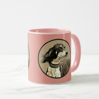 Saluki rosa tasse